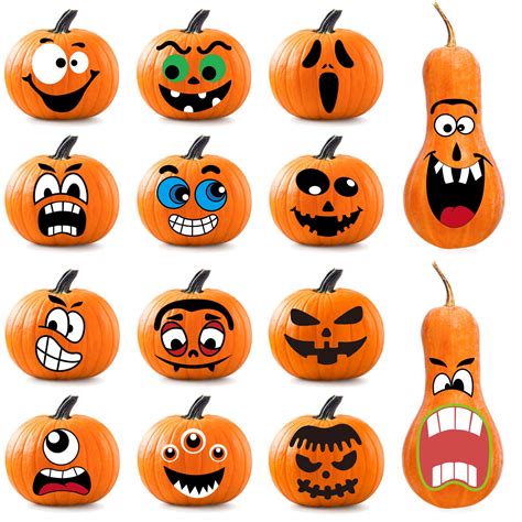 halloween pumpkin funny faces